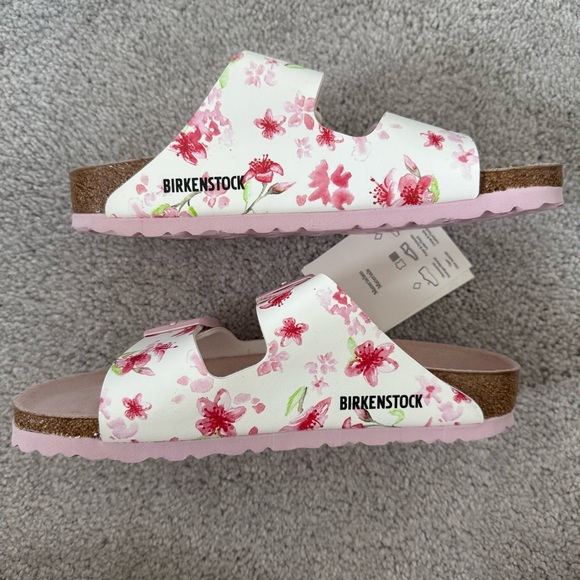 NWT Birkenstock Arizona Womens Blossom White Birko-Flo - Picture 7 of 9